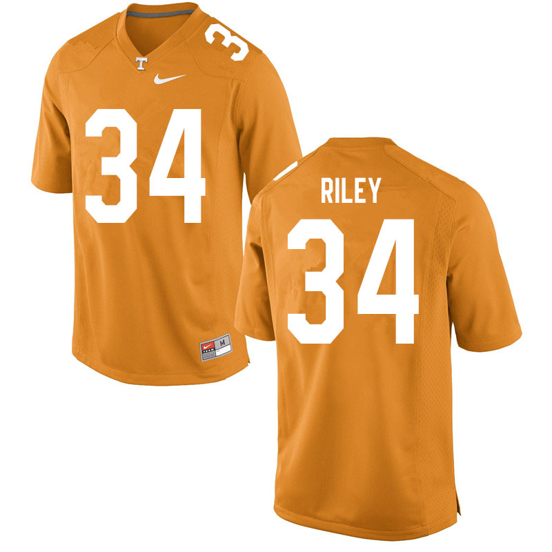 Men #34 Trel Riley Tennessee Volunteers College Football Jerseys Sale-Orange - Click Image to Close